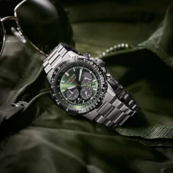 CA4664-60W Promaster Eco-Drive Herren Edelstahl | grün | ø 40mm