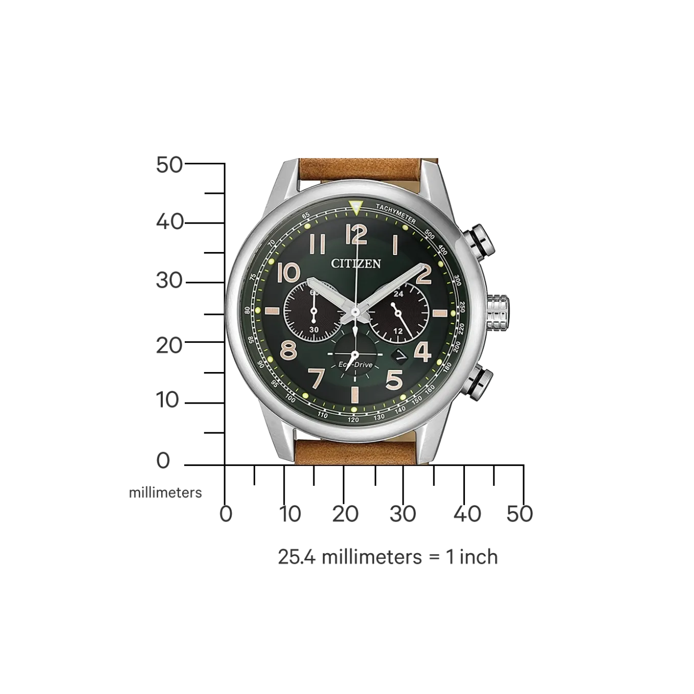 CA4420-21X Herren Leder | blaugrün | ø 43.1mm