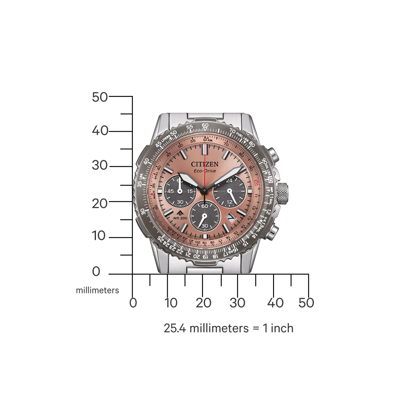 CA4664-60X Promaster Eco-Drive Herren Edelstahl | braun | ø 40mm