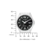 CB0010-88E               Herren Edelstahl | schwarz | ø 43mm