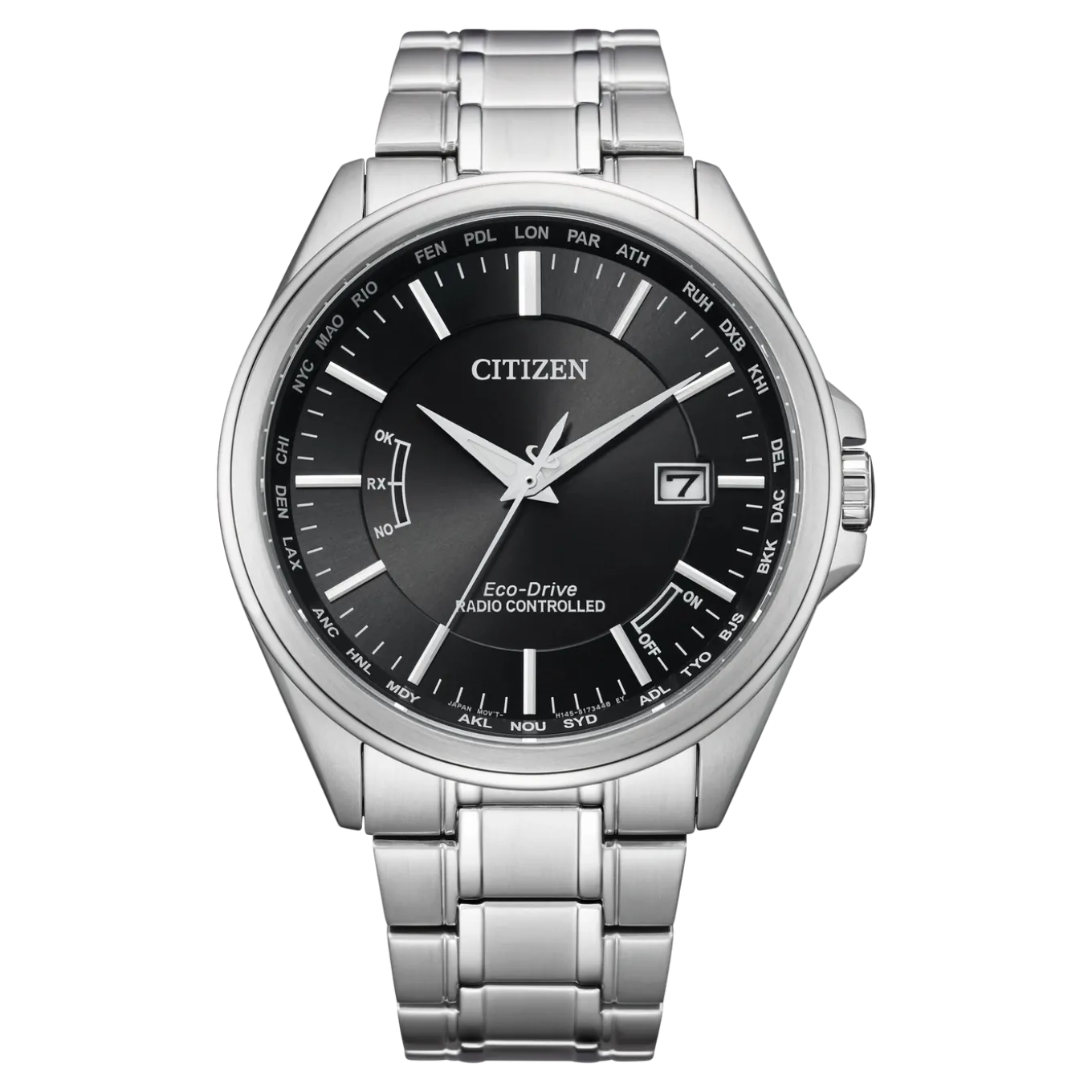 CB0250-84E Herren Edelstahl | schwarz | ø 43mm