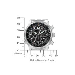 CB5860-86E               Herren Edelstahl | schwarz | ø 43mm