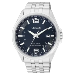 CB0010-88L               Herren Edelstahl | blau | ø 43mm