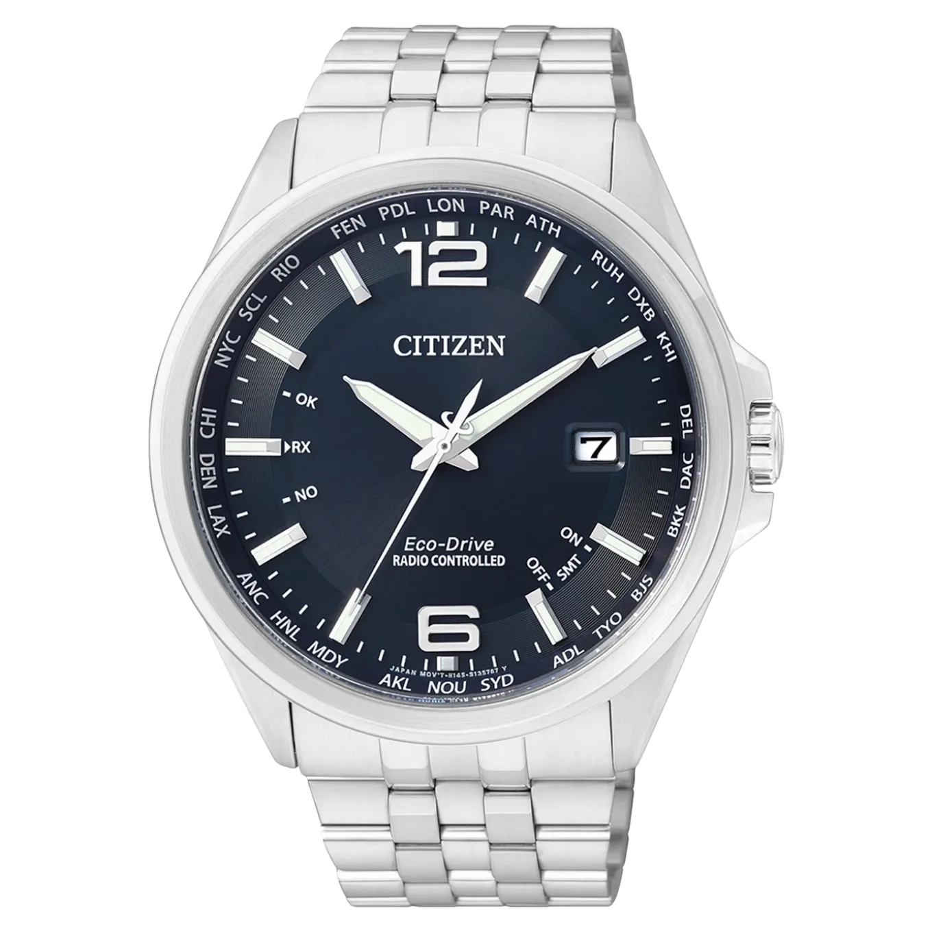 CB0010-88L Herren Edelstahl | blau | ø 43mm