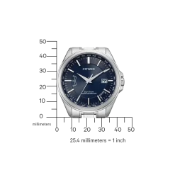 CB0250-84L               Herren Edelstahl | blau | ø 43mm