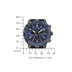 CB5006-02L               Herren Gummiband (Urethan) | blau | ø 45.9mm