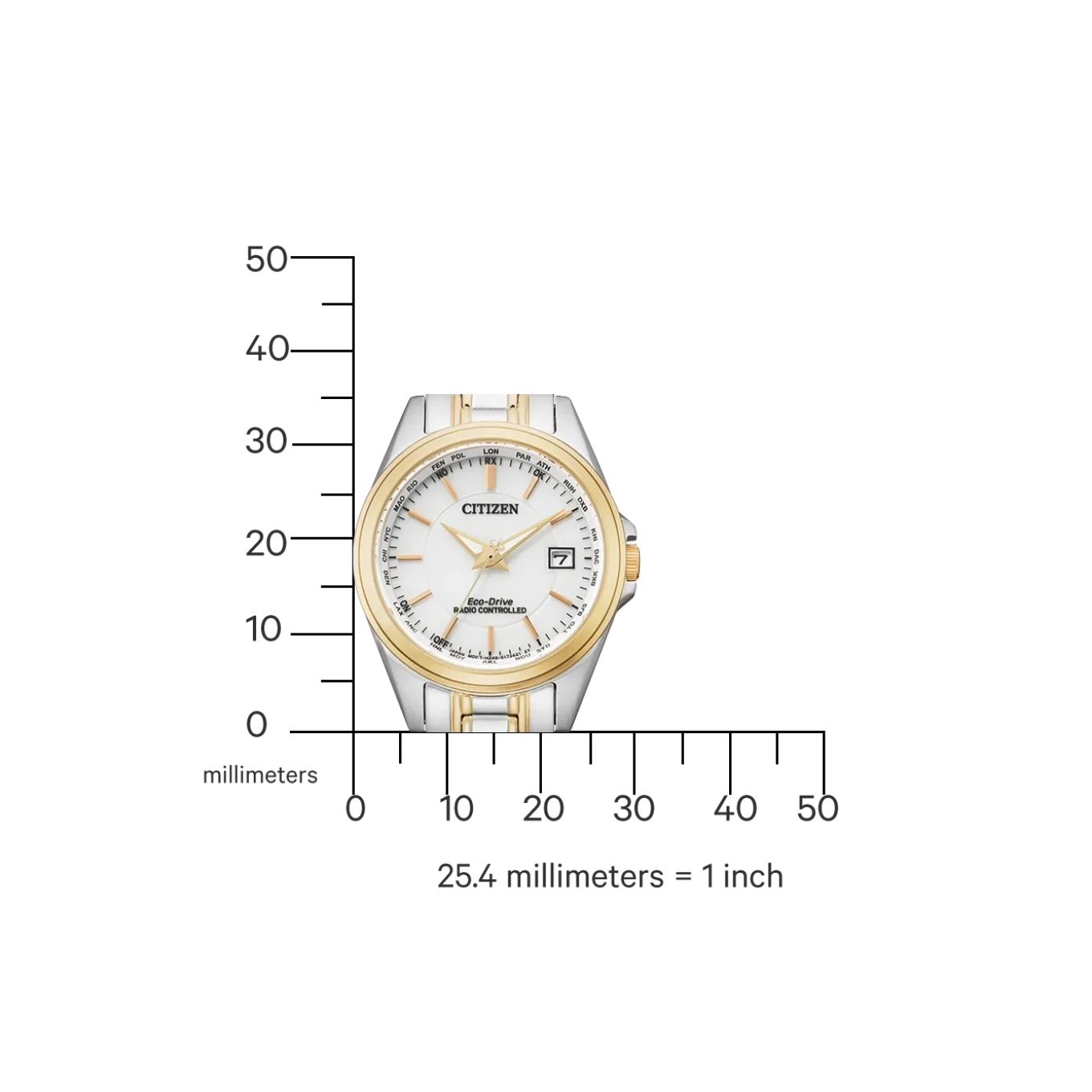 EC1186-85A Damen Edelstahl | silberfarben | ø 29mm