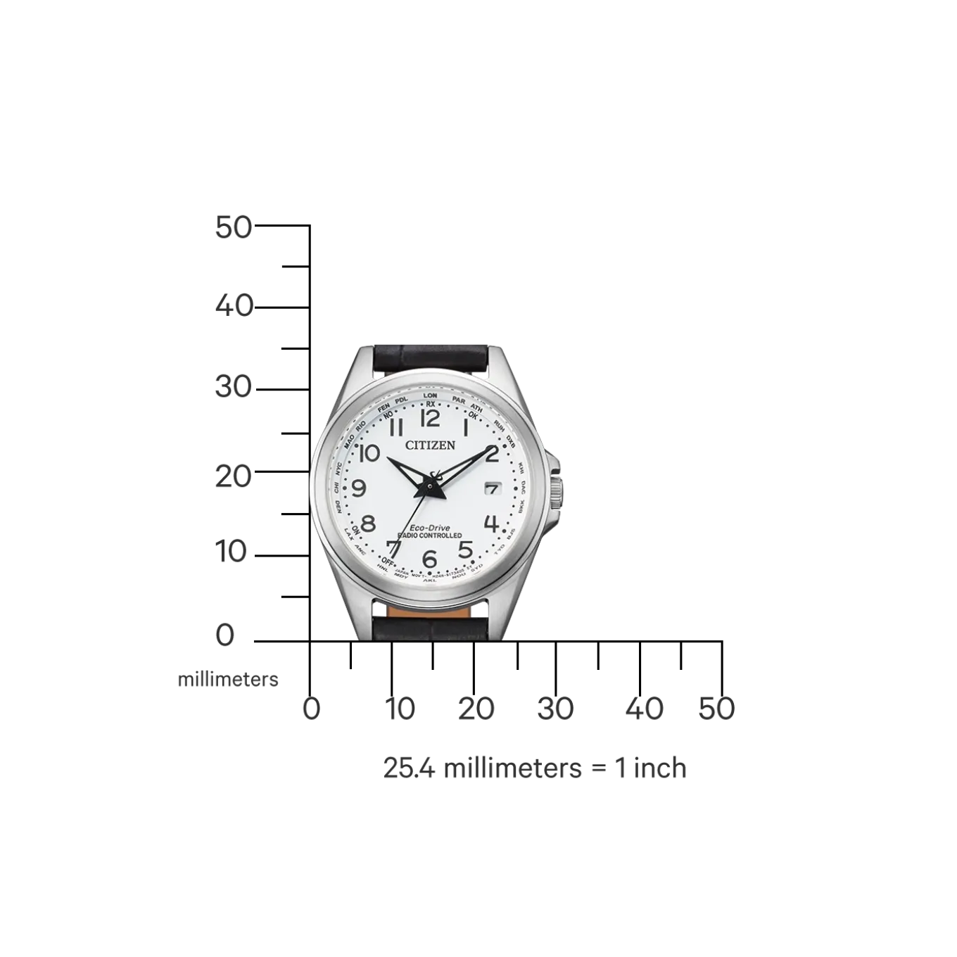 EC1180-14A Damen Leder | weiß | ø 29mm