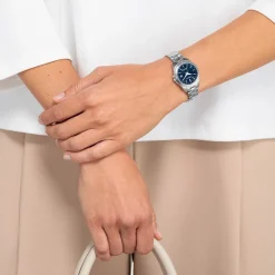 EC1180-81L               Damen Edelstahl | blau | ø 29mm