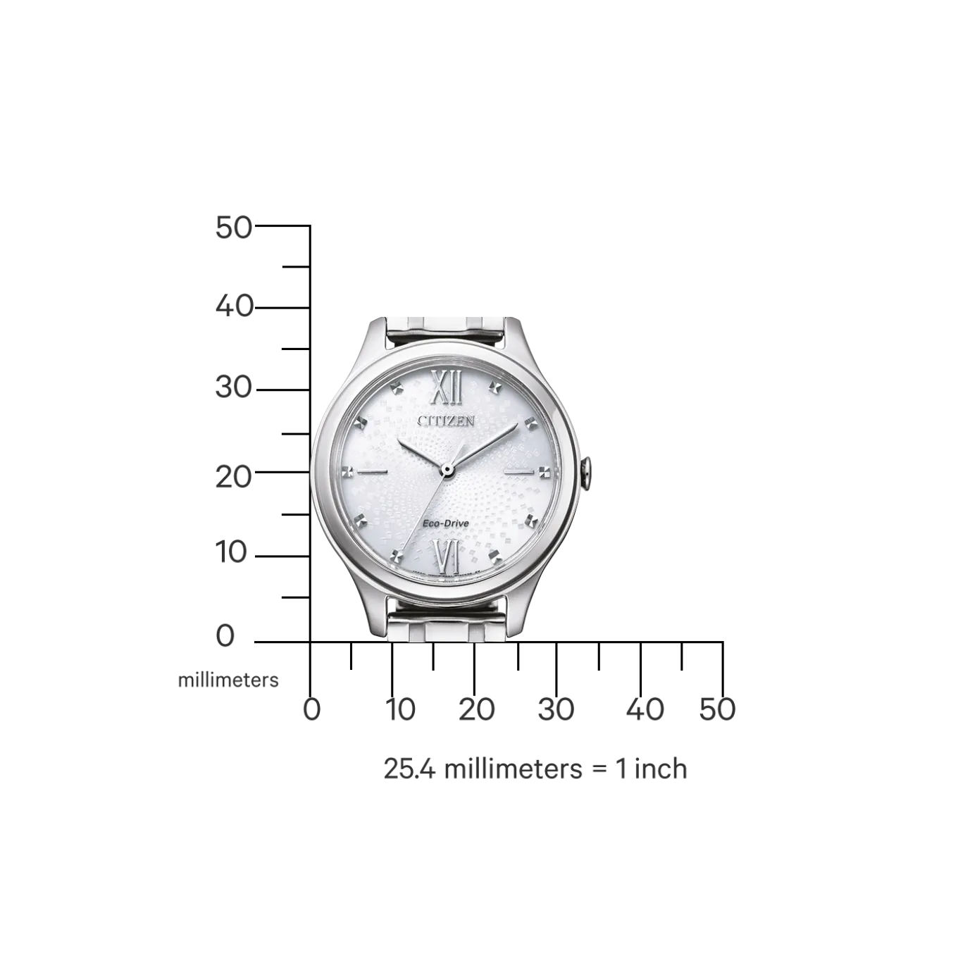 EM0500-73A Damen Edelstahl | weiß | ø 32mm