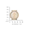 EM1006-40A               Damen Polyester-Strickband | beige | ø 34mm