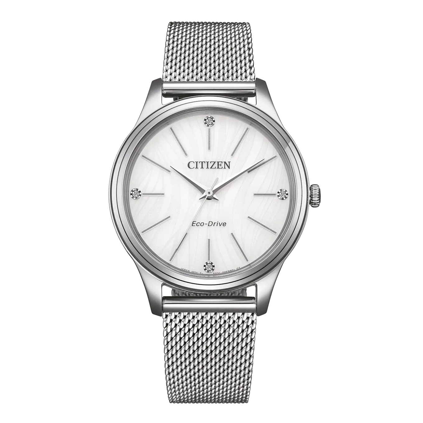 EM1220-82A Eco-Drive Damen Edelstahl | weiß | ø 34mm