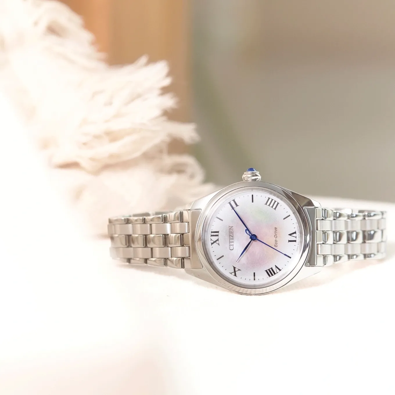 EM1140-80D Citizen L Damen Edelstahl | perlmutt weiß | ø 33mm