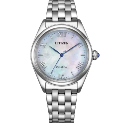 EM1140-80D Citizen L Damen Edelstahl | perlmutt weiß | ø 33mm