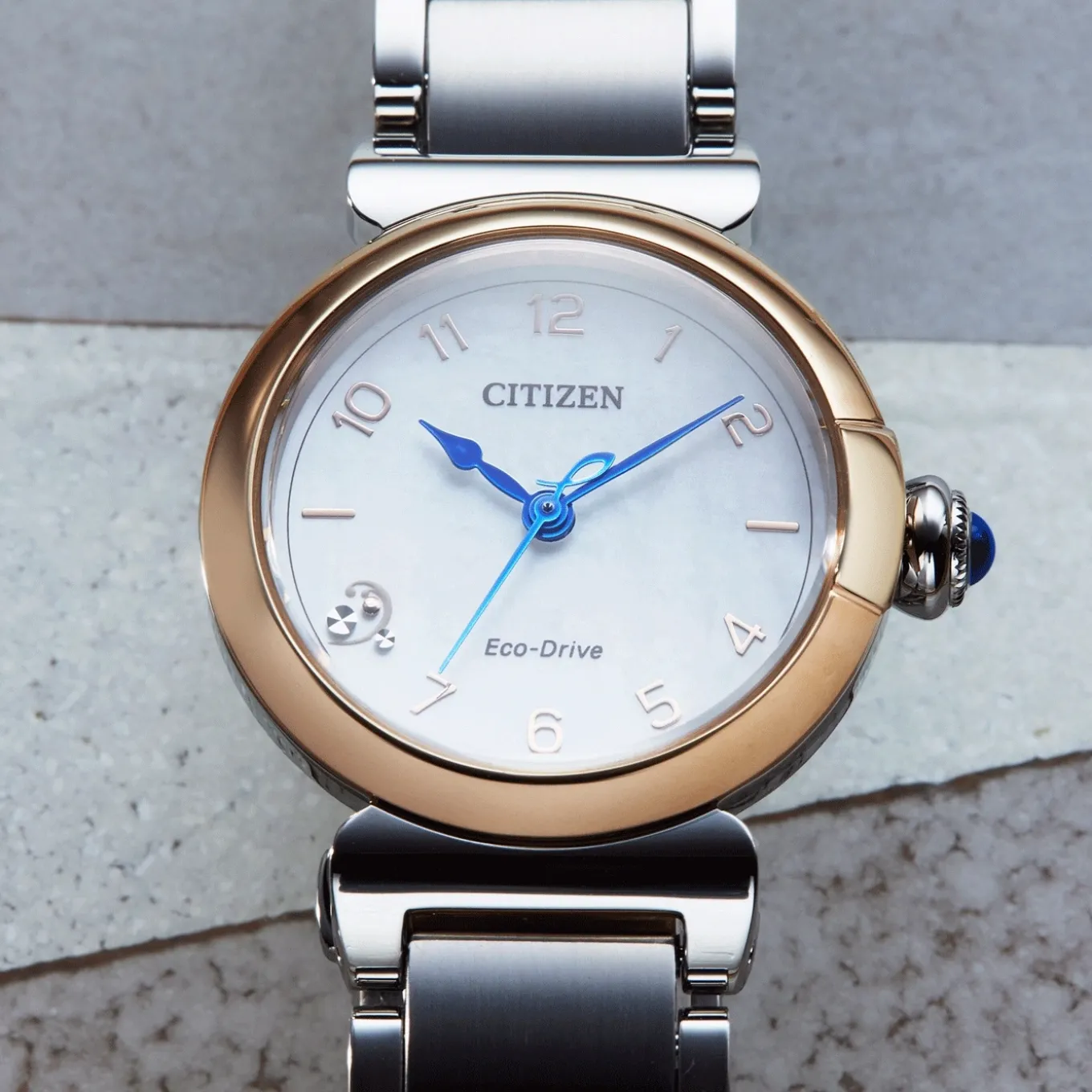 EM1136-87D Citizen L Damen Edelstahl | perlmutt weiß | ø 26mm