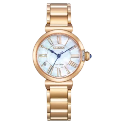 EM1063-89D Damen Edelstahl | perlmutt weiß | ø 29.5mm