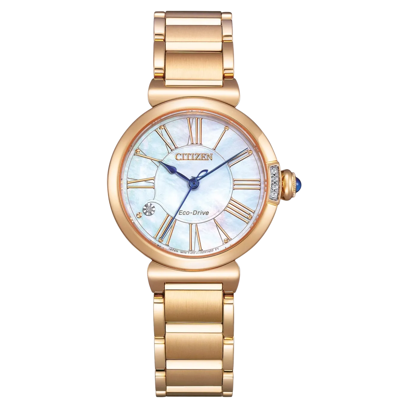 EM1063-89D Damen Edelstahl | perlmutt weiß | ø 29.5mm