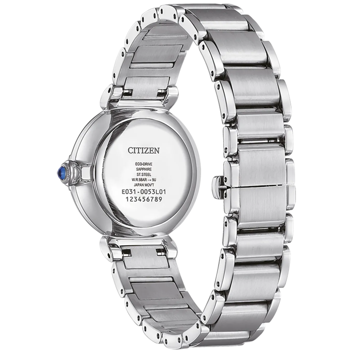 EM1070-83D Damen Edelstahl | perlmutt weiß | ø 29mm