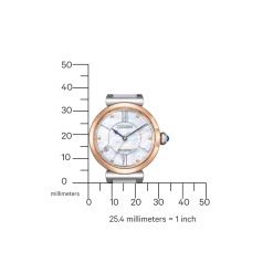 EM1074-15D Damen Synthetisches Material | perlmutt weiß | ø 29mm