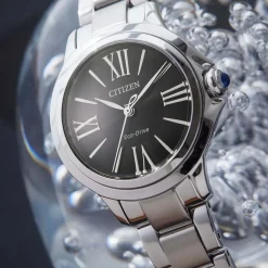 EM1160-58E               Damen Edelstahl | schwarz