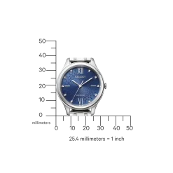 EM0500-73L               Damen Edelstahl | blau | ø 32mm