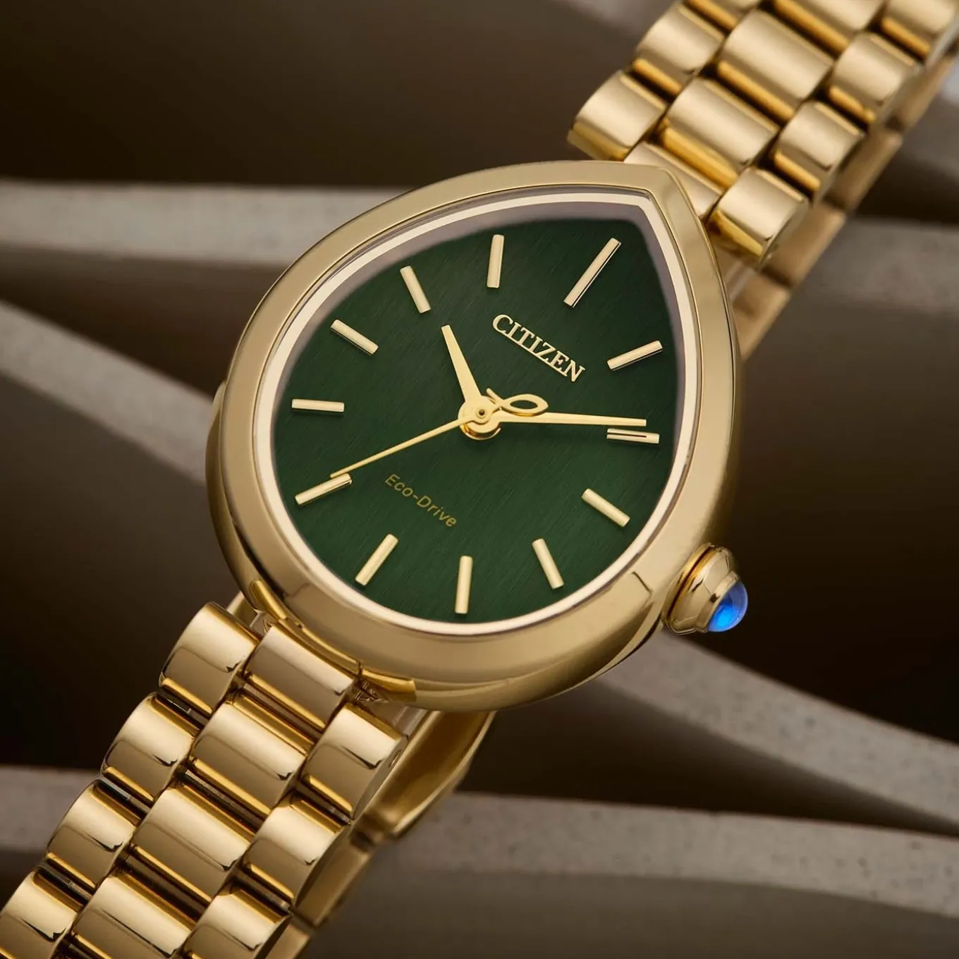 EM1203-57X CITIZEN L Rainell Damen Edelstahl | grün | ø 26.2mm