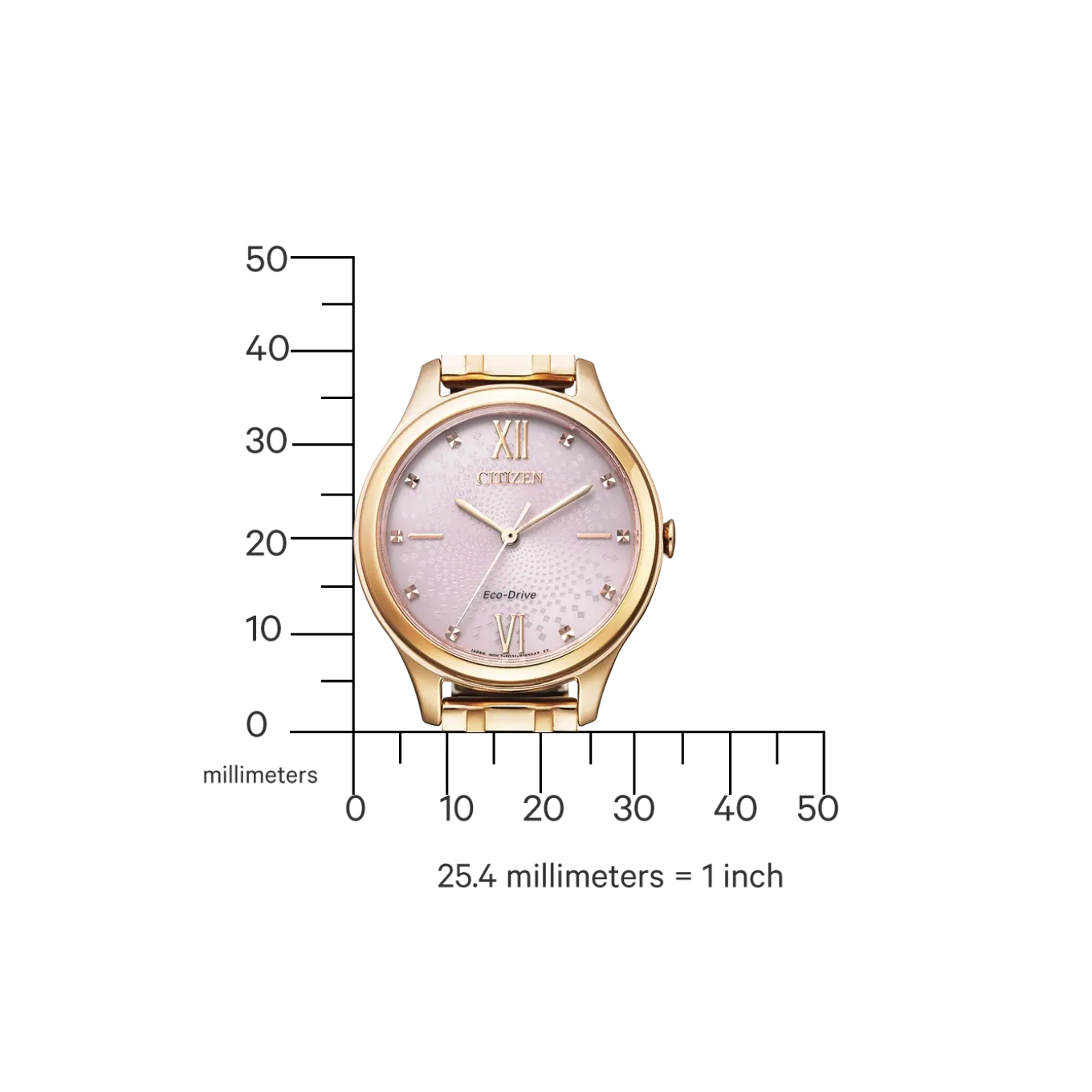 EM0503-75X Damen Edelstahl | lightrosé | ø 32mm