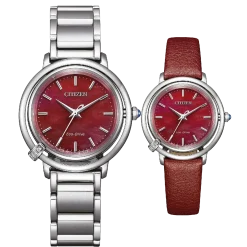 EM1090-78X               Damen Edelstahl | rot | ø 31.2mm