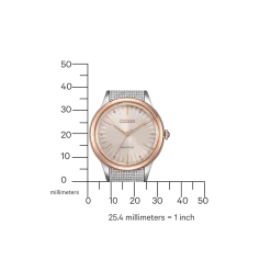EM1156-80X Eco-Drive Damen Edelstahl | weiß | ø 32mm