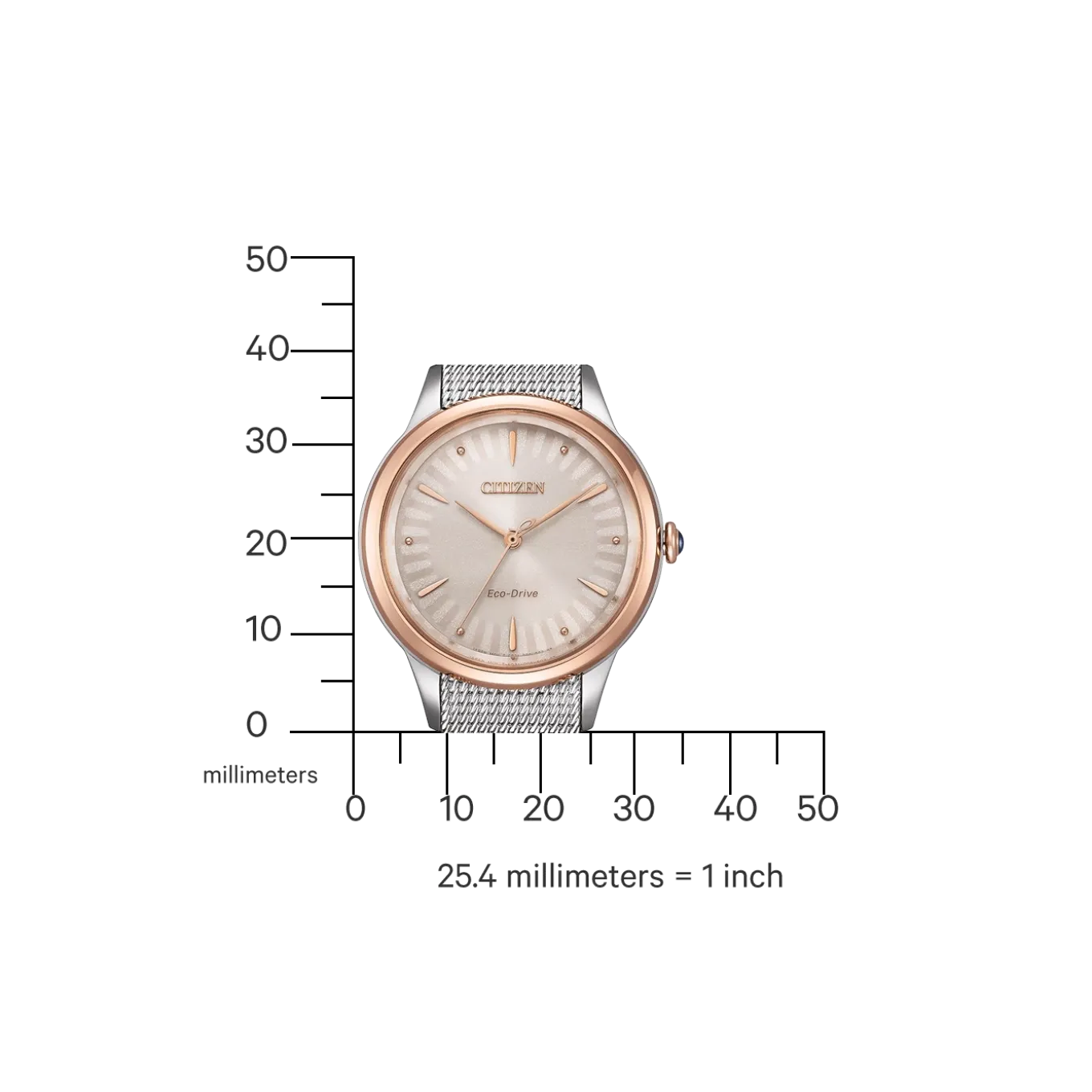 EM1156-80X Eco-Drive Damen Edelstahl | weiß | ø 32mm