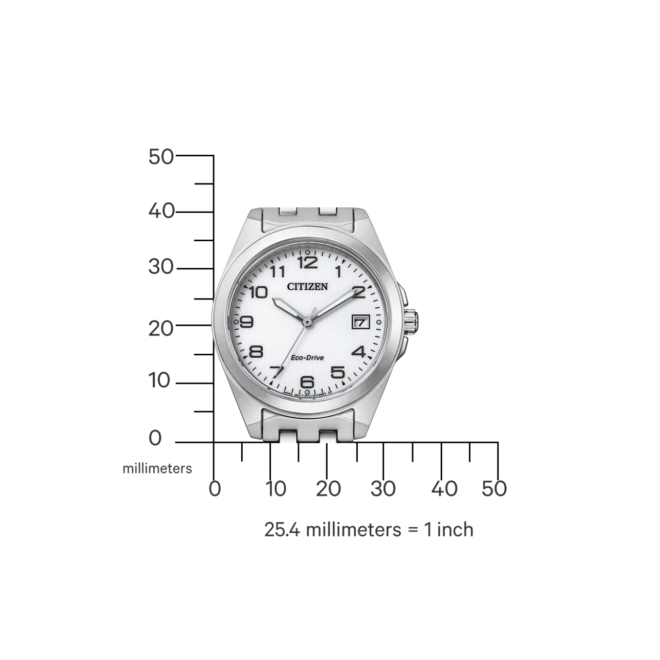EO1210-83A Damen Edelstahl | weiß | ø 33.5mm