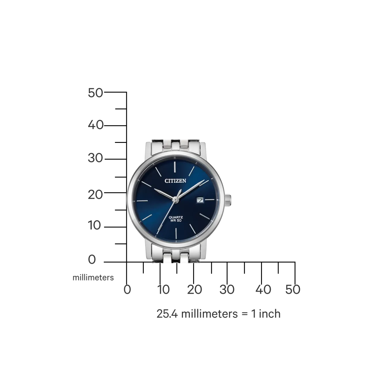 EU6090-54L Damen Edelstahl | blau | ø 28mm