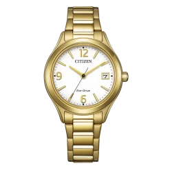 FE6122-64A                                        Eco-Drive                                        Damen Edelstahl | weiß | ø 33.5mm