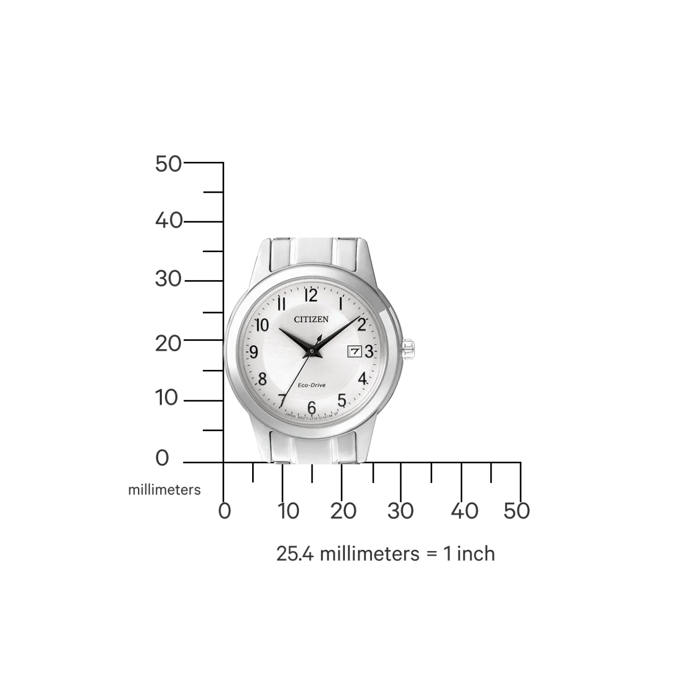 FE1081-59B Damen Edelstahl | weiß | ø 29.5mm