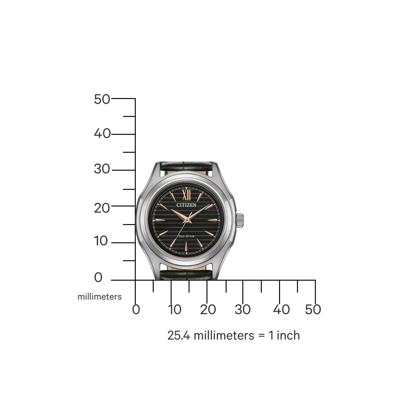 FE2110-14E Damen Leder | schwarz | ø 31.3mm