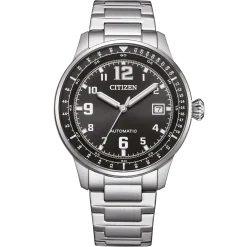 NJ0190-51E               Herren Edelstahl | schwarz | ø 40mm