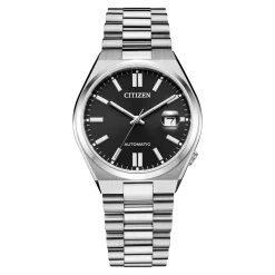 NJ0150-81E                                        TSUYOSA                                        Herren Edelstahl | schwarz | ø 40mm