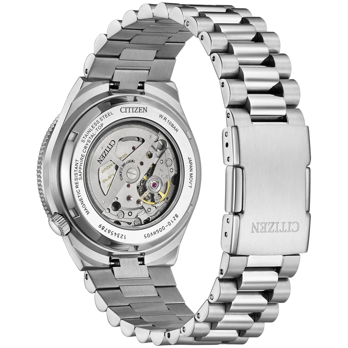 NJ0238-57E TSUYOSA-Shore Herren Edelstahl | schwarz | ø 40mm