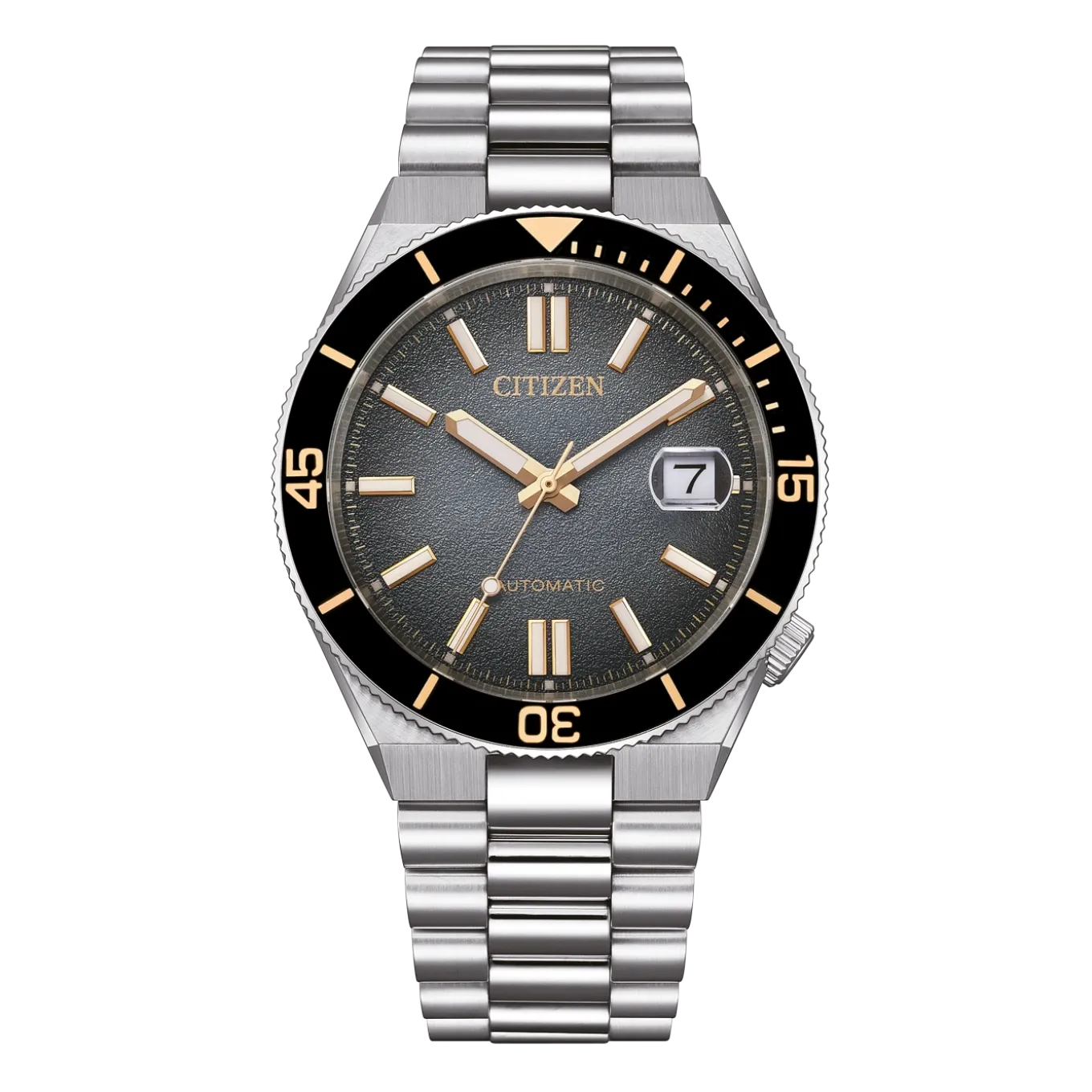NJ0238-57E TSUYOSA-Shore Herren Edelstahl | schwarz | ø 40mm