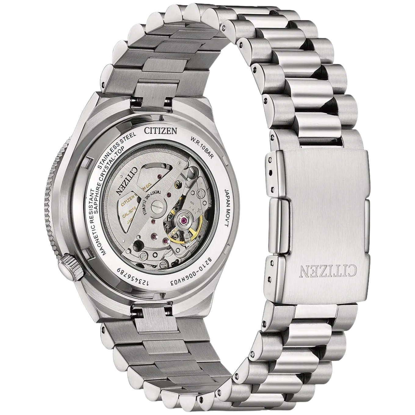 NJ0231-56L Herren Edelstahl | blau | ø 40mm