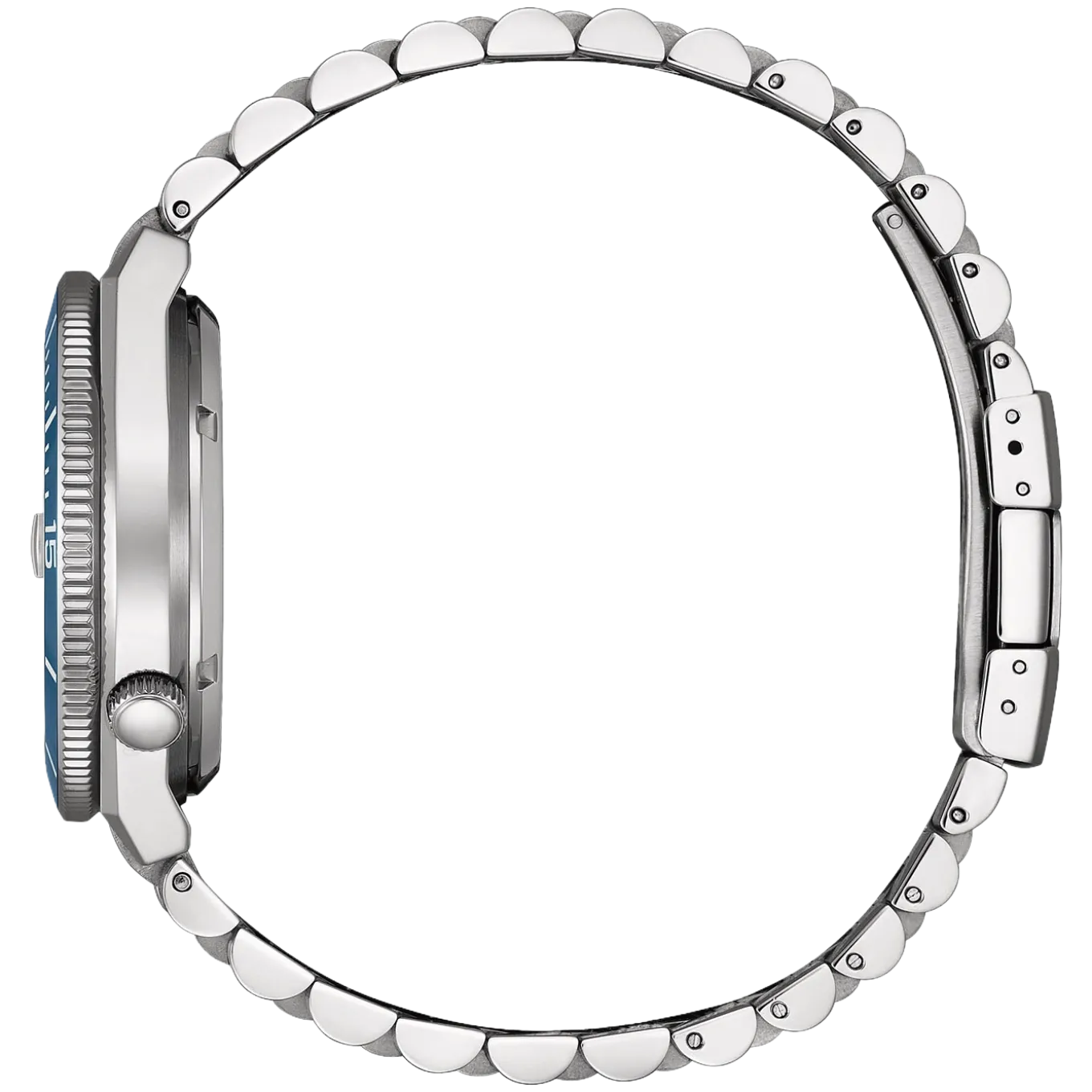 NJ0231-56L Herren Edelstahl | blau | ø 40mm