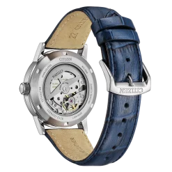 NJ0210-13L               Herren Leder | blau | ø 40mm