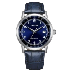 NJ0210-13L               Herren Leder | blau | ø 40mm
