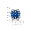 NJ0150-81L                                        TSUYOSA                                        Herren Edelstahl | blau | ø 40mm