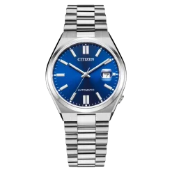 NJ0150-81L                                        TSUYOSA                                        Herren Edelstahl | blau | ø 40mm