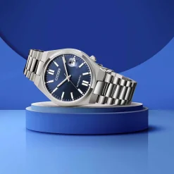 NJ0200-50M TSUYOSA Herren Edelstahl | graublau