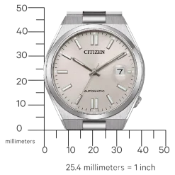 NJ0151-88W TSUYOSA Herren Edelstahl | beige | ø 40mm