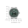 NJ0190-51X               Herren Edelstahl | grün | ø 40mm