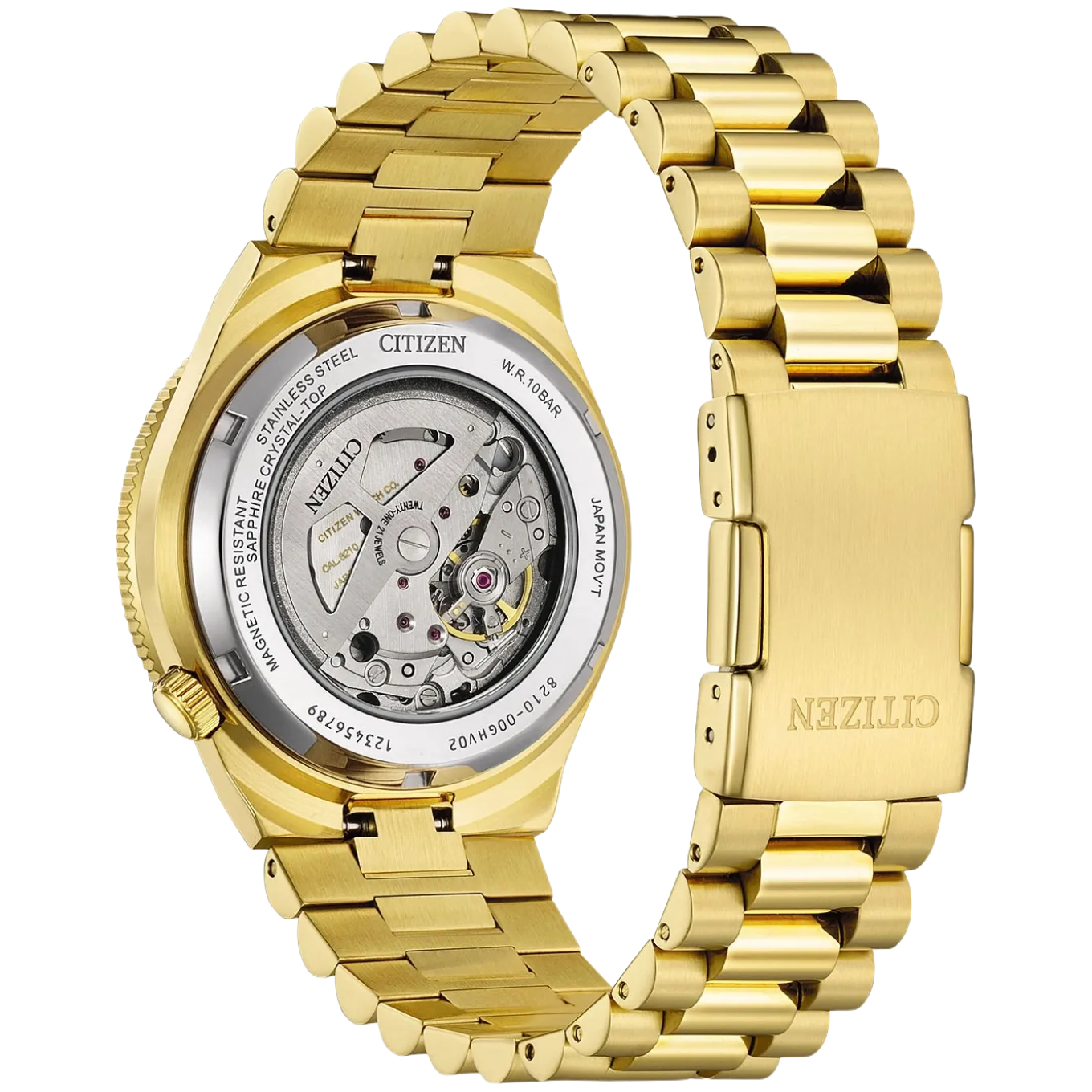 NJ0232-53X Herren Edelstahl | khaki | ø 40mm