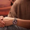 NJ0234-58X               Herren Edelstahl | rot | ø 40mm